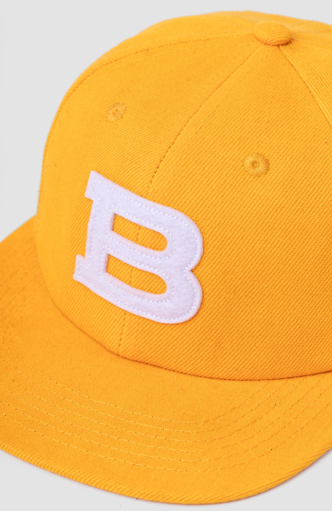 6 PANEL - FELT 'B' CAP - Black