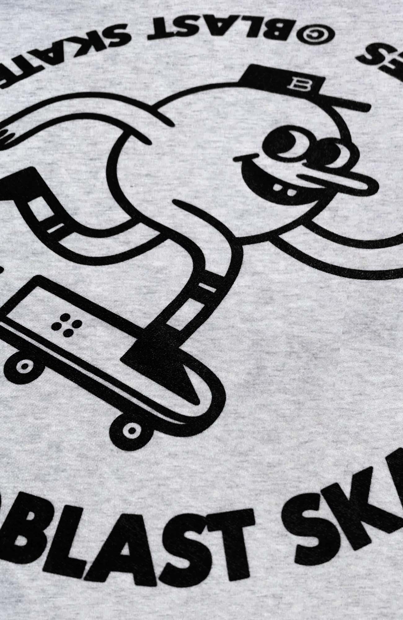 CLASSIC ROUND LOGO T-SHIRT - ASH
