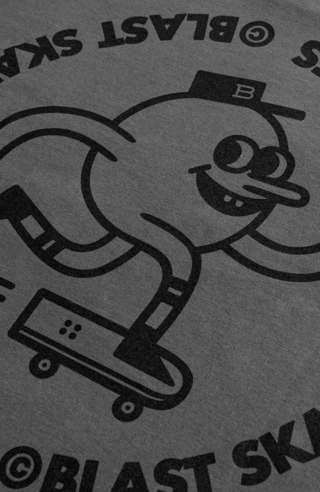 CLASSIC ROUND LOGO T-SHIRT - CHARCOAL(dark gray)
