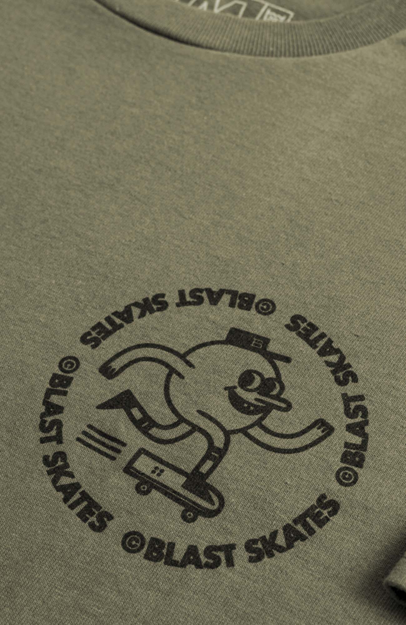 CLASSIC ROUND LOGO T-SHIRT - MOSS