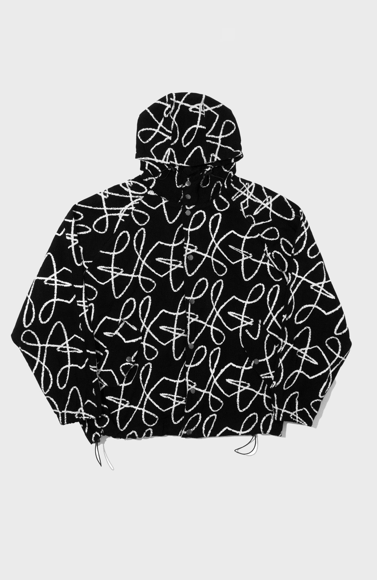 Boxy Doodle Jacket - Black