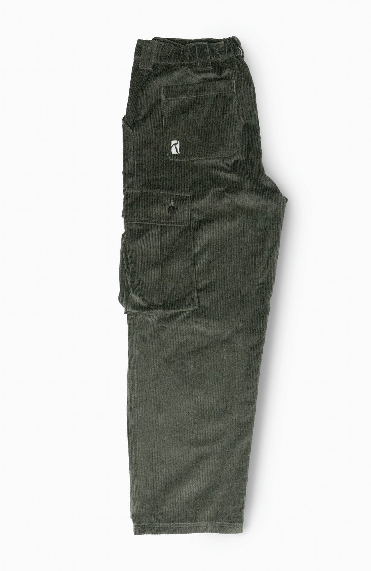 Poet Pants Cargo - Olive Corduroy