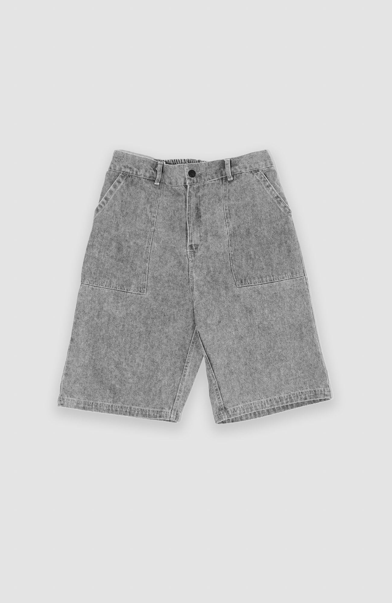 Painter Short - Grey Denim Wash