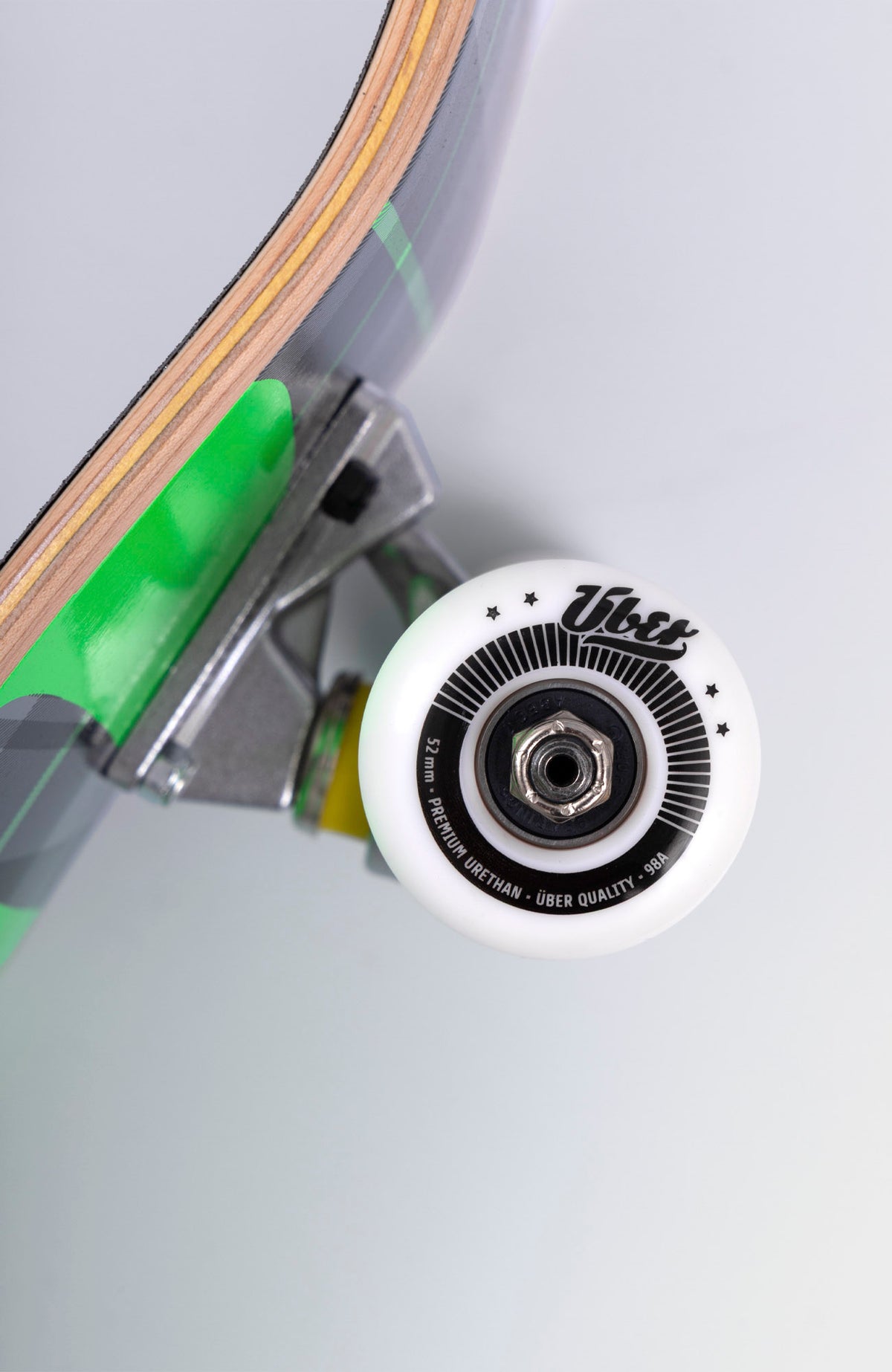 Plaid - Neon green, Skateboard Royal Complete