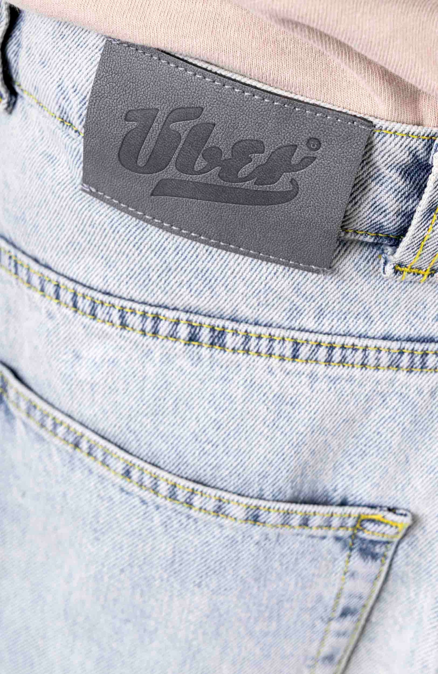 Denim Baggy Pants - Sky Blue