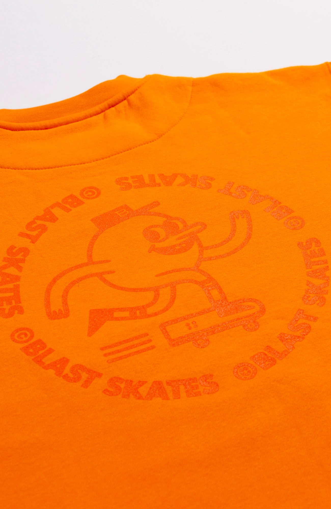 ROUND LOGO CREW NECK - ORANGE