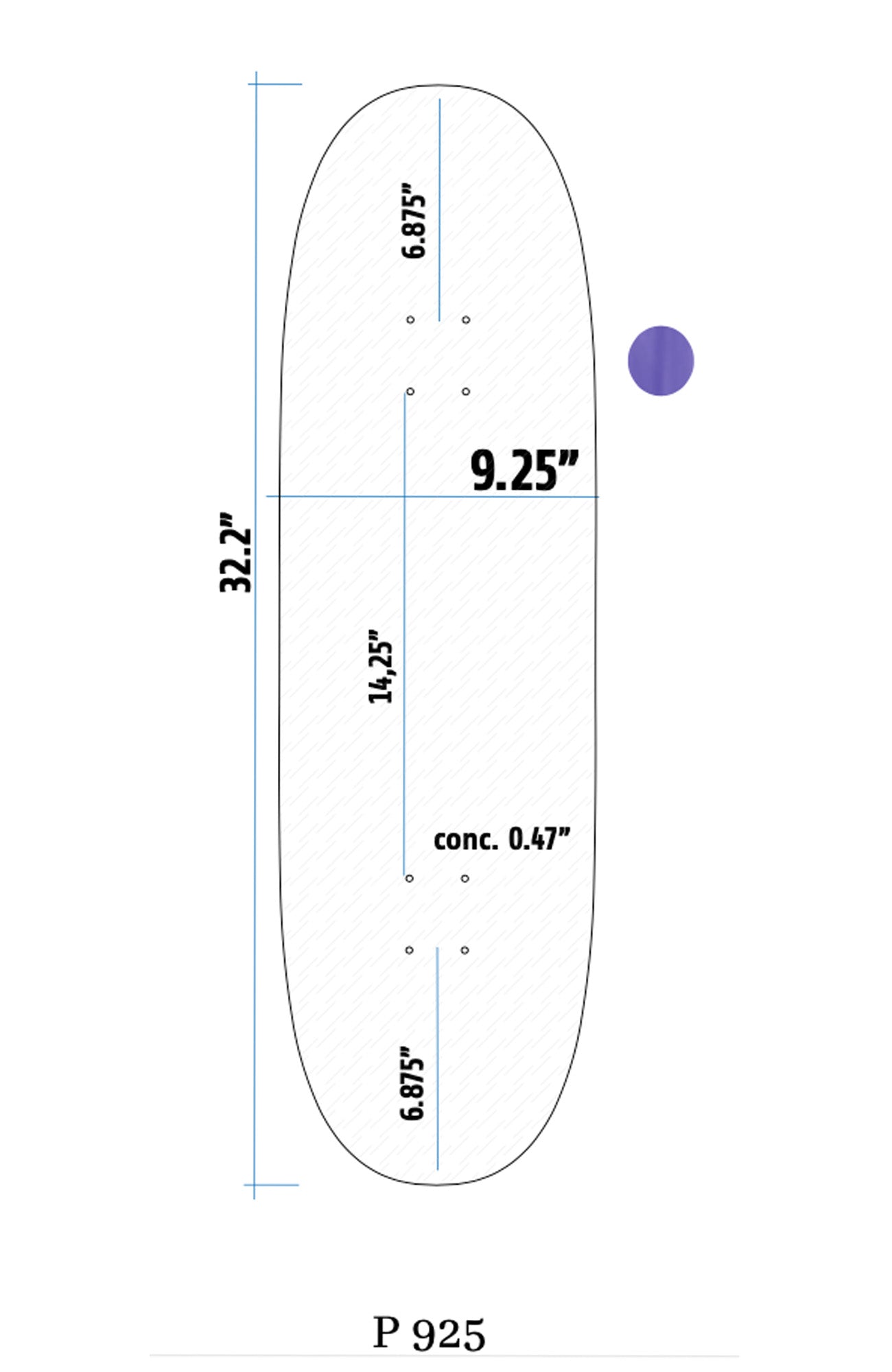 Special Shape, Egg, P925 Blank Deck