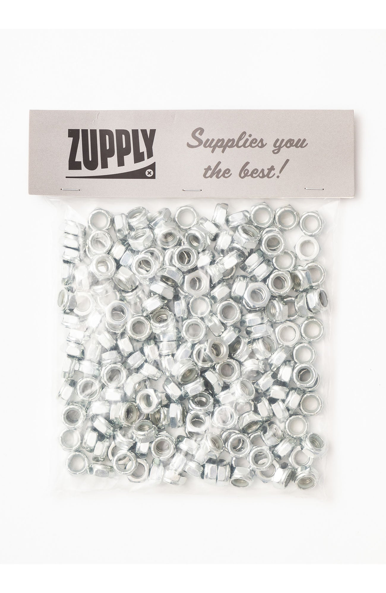 Axel Nuts, 50 sets, silver (200 pcs.)