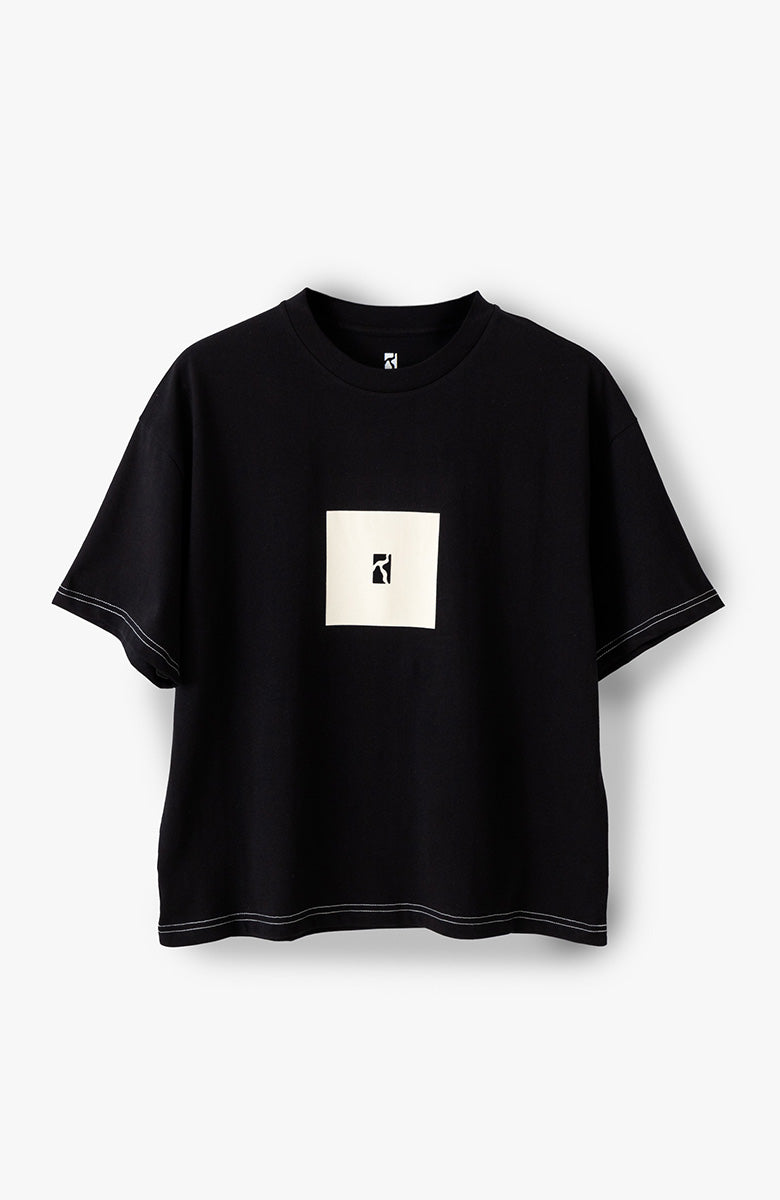 Premium Box T-Shirt - Black / White