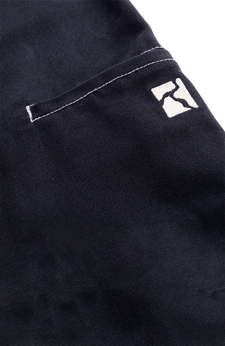 Painter Pants - Black Canvas w. White Seams