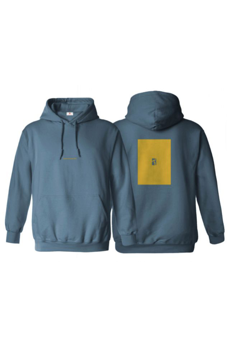 Box Logo Hoodie - Ocean / Yellow
