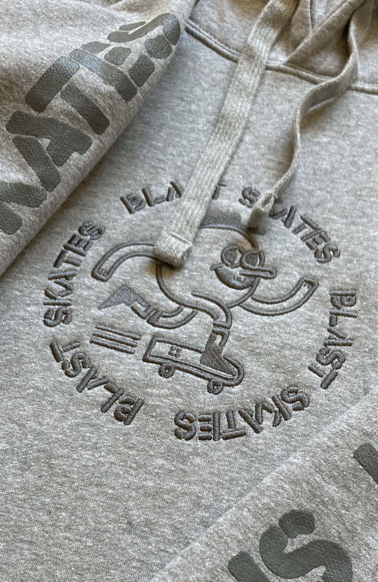 STENCIL LOGO HOODIE - GREY