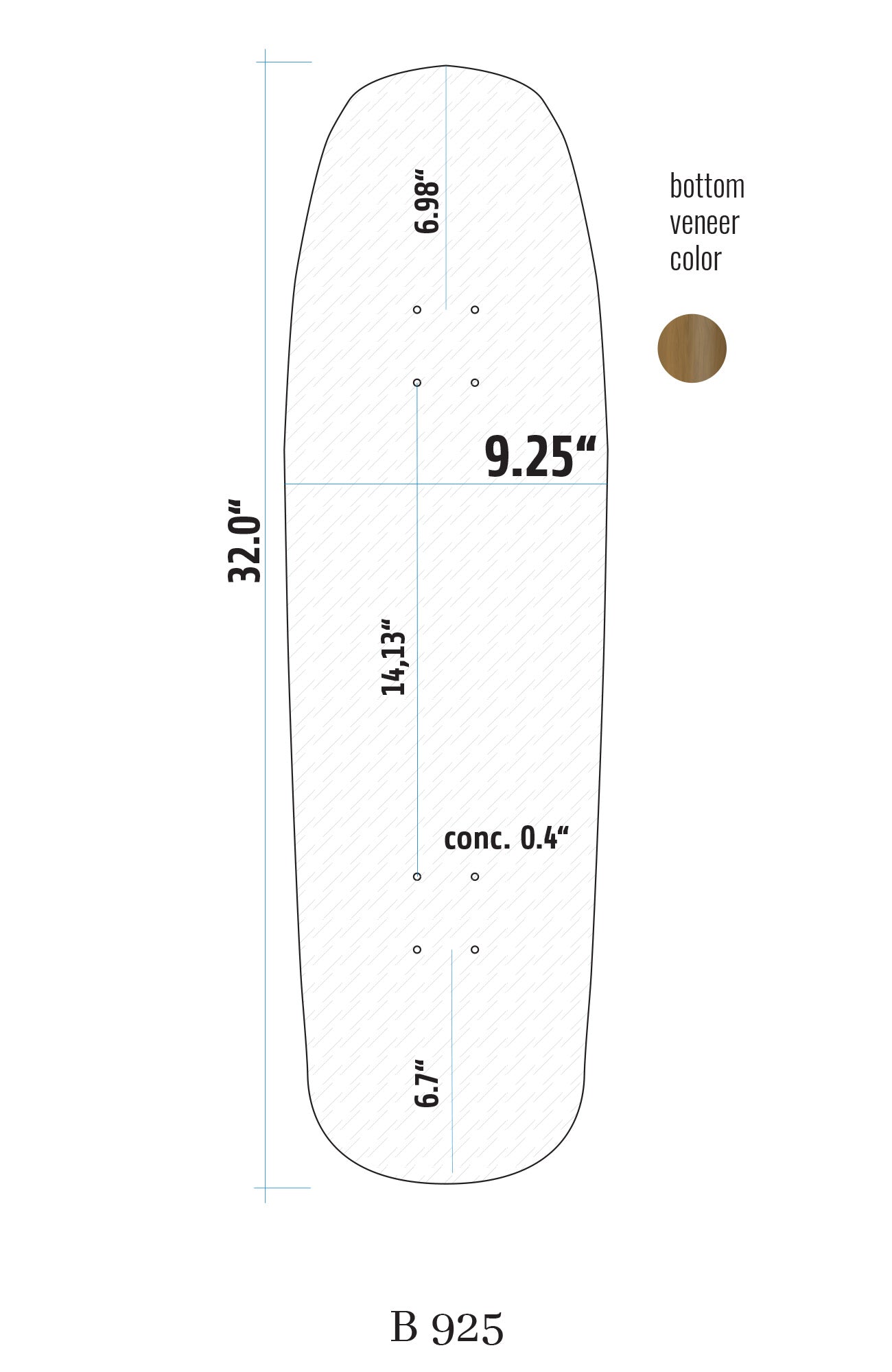 Special Shape B925 Blank Deck