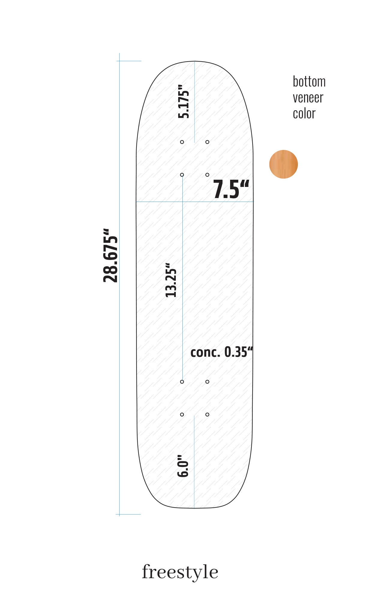 Special Shape Freestyle Blank Deck