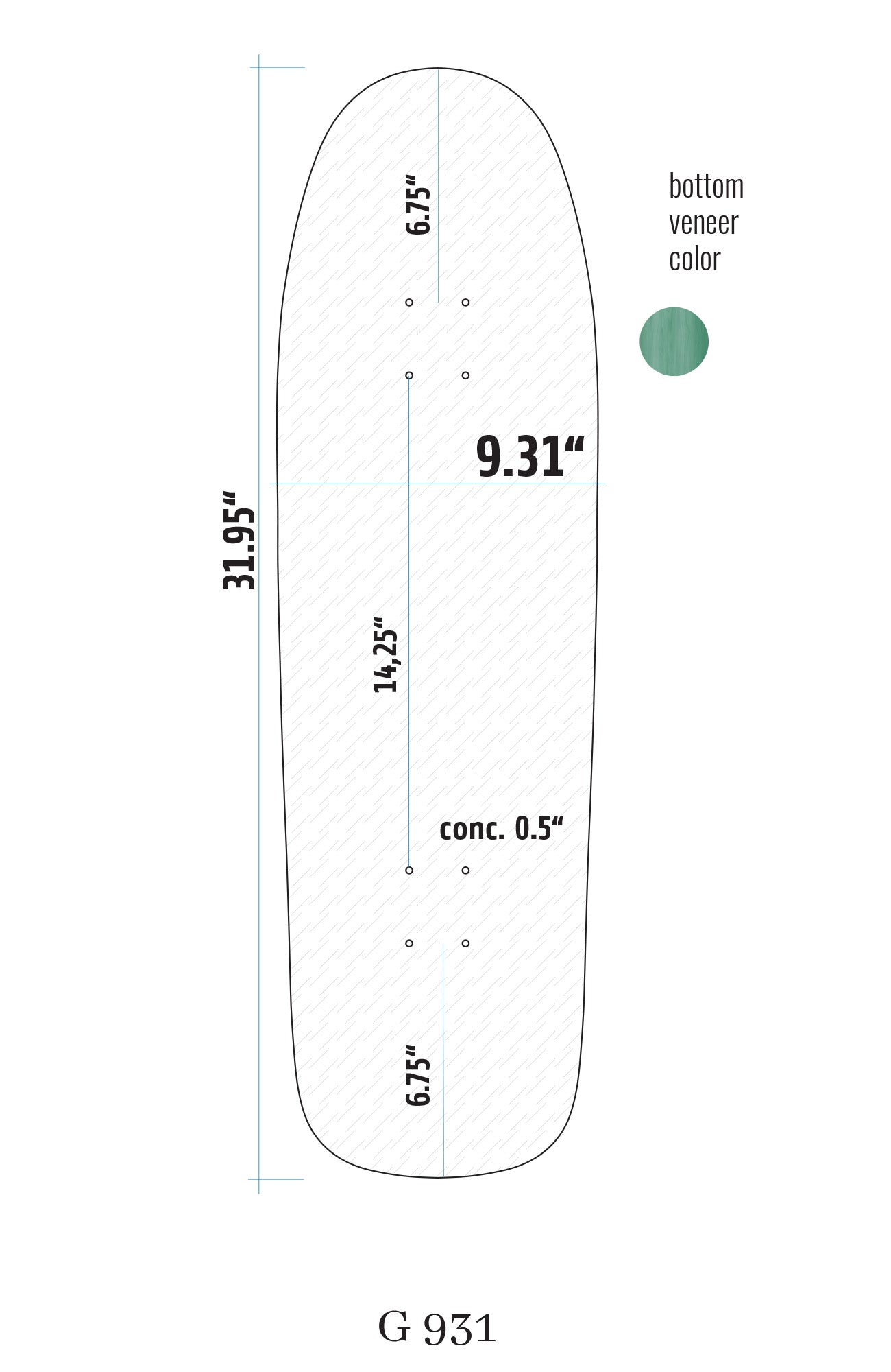 Special Shape G931Blank Deck
