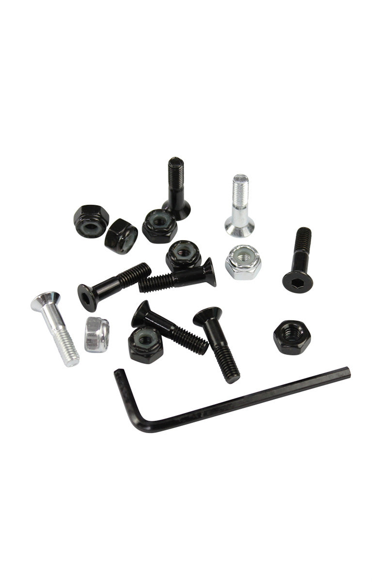 7/8" mounting set - Allen key, black/silver