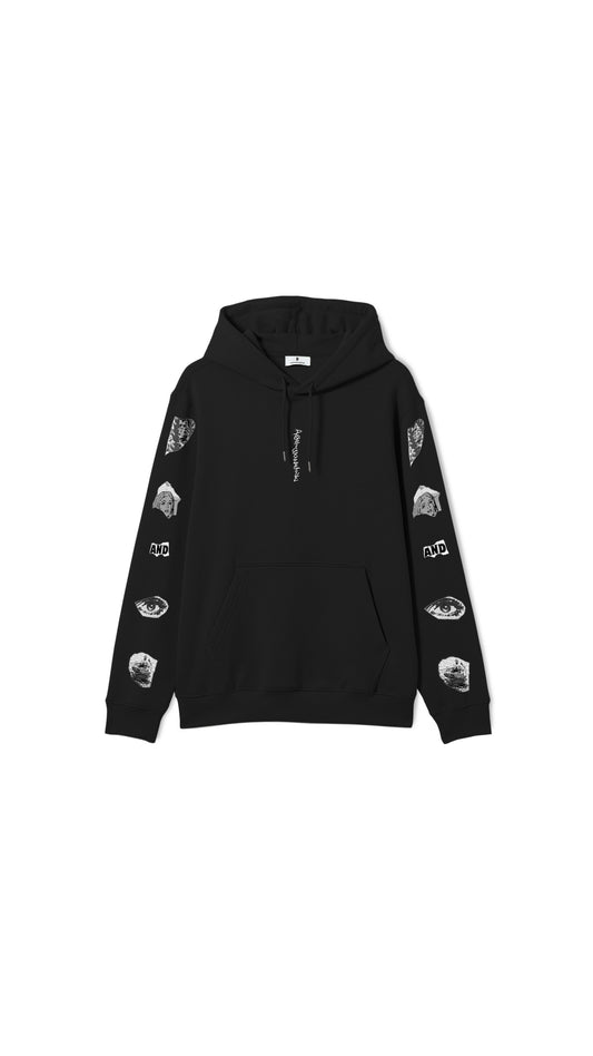 And Arm Hoodie - Black