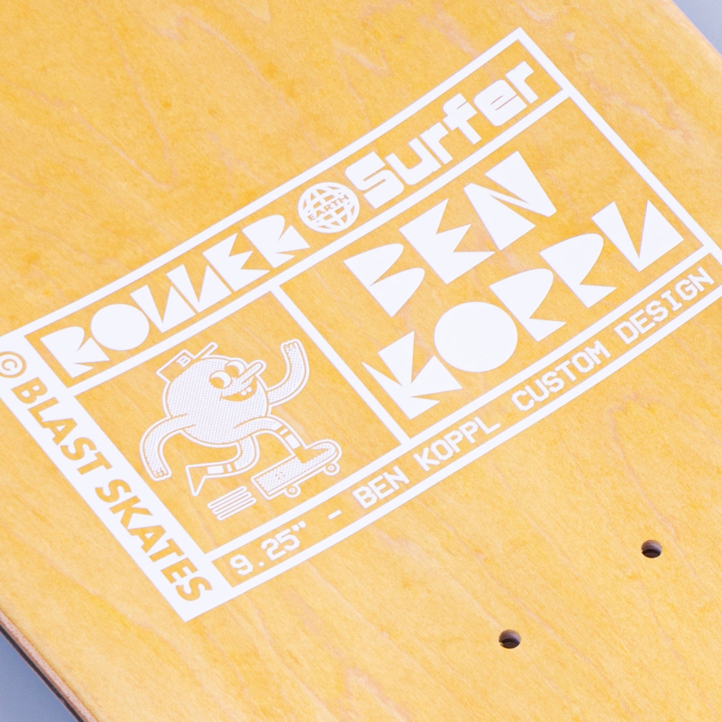 9.25" BEN KOPPL ROLLER EARTH SURFER DECK