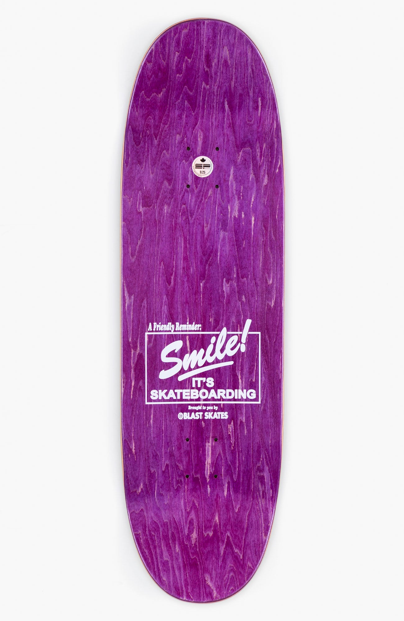 9.25"  BIG SMILE DECK Football shape