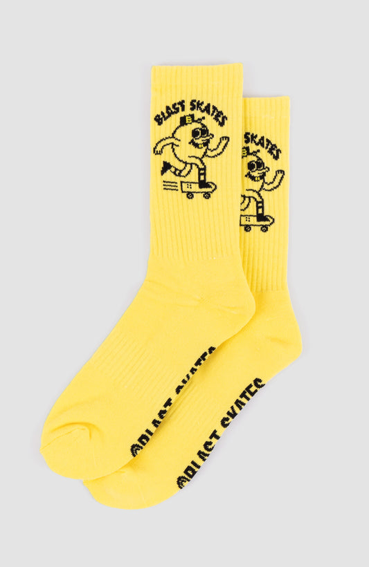 LOGO CREW SOCKS, Classic Yellow