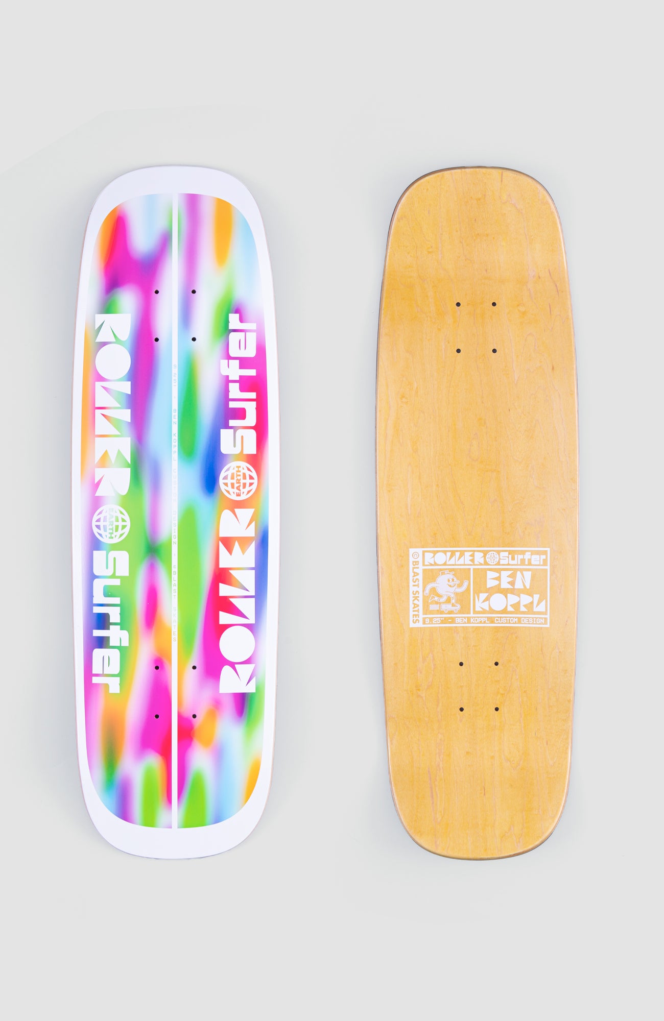 9.25" BEN KOPPL ROLLER EARTH SURFER DECK