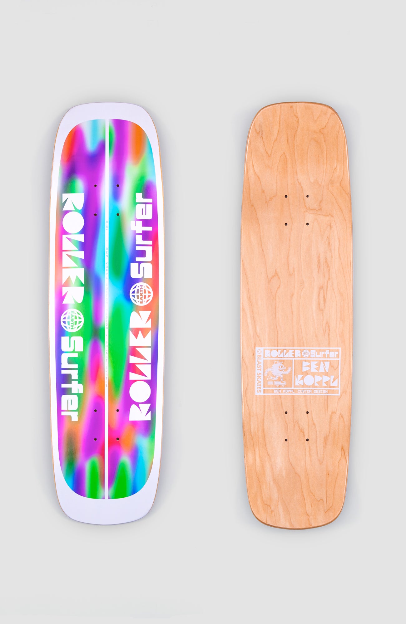 8.5" BEN KOPPL ROLLER EARTH SURFER DECK
