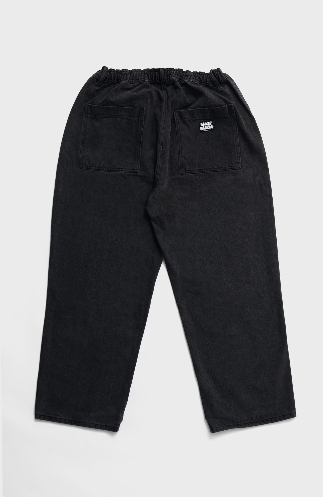 YIN YANG PANTS - Black washed Denim