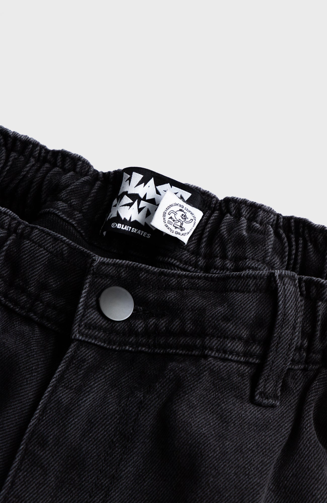 YIN YANG PANTS - Black washed Denim