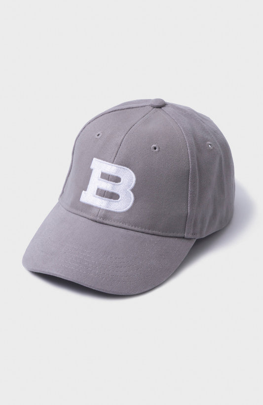 CLASSIC 6 PANEL - EMBROIDERED 'B' CAP - Grey