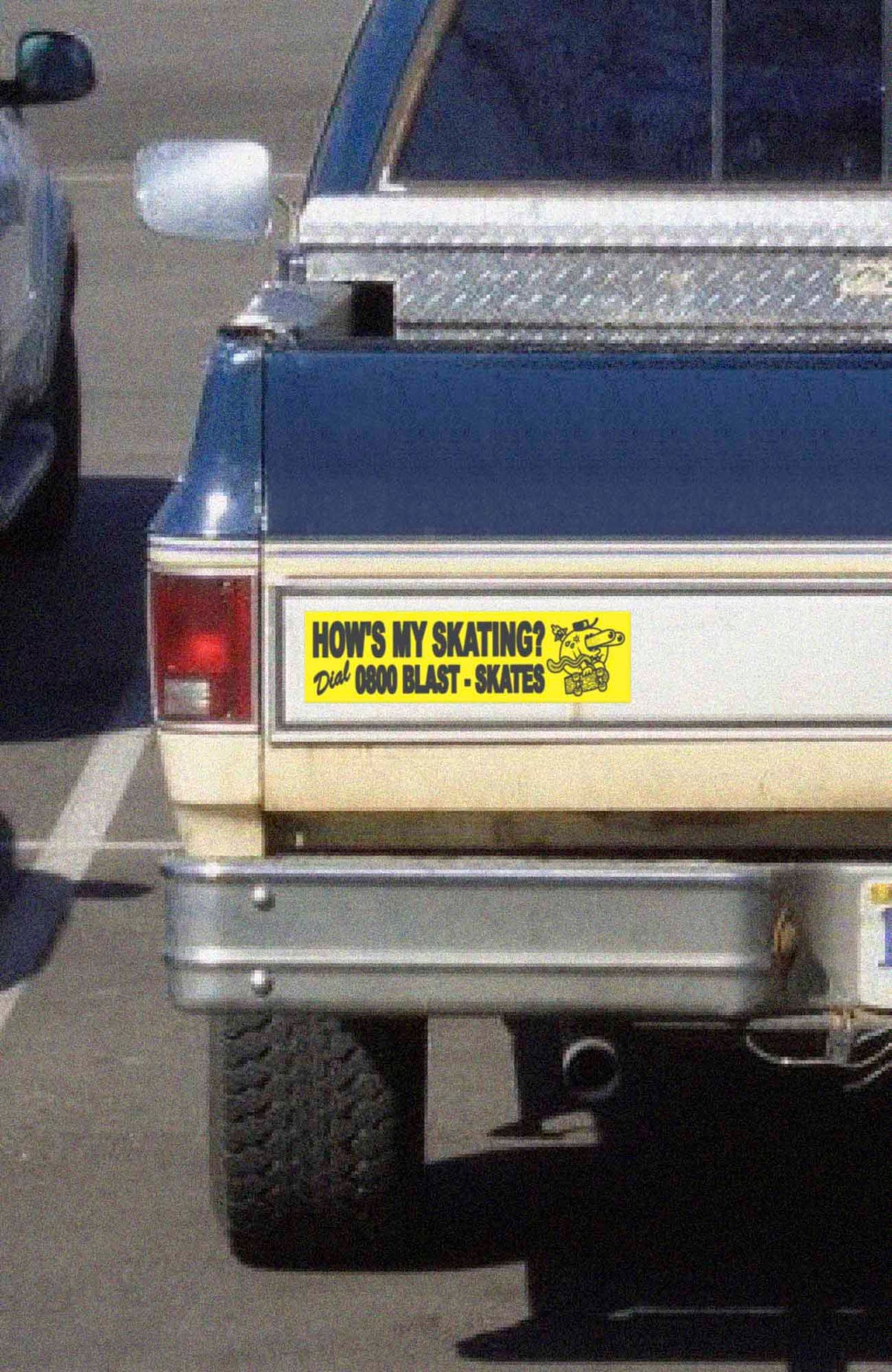 Dist Sticker ACID BLASTER STICKER Bumper Sticker – QUARTER Dist. B2B