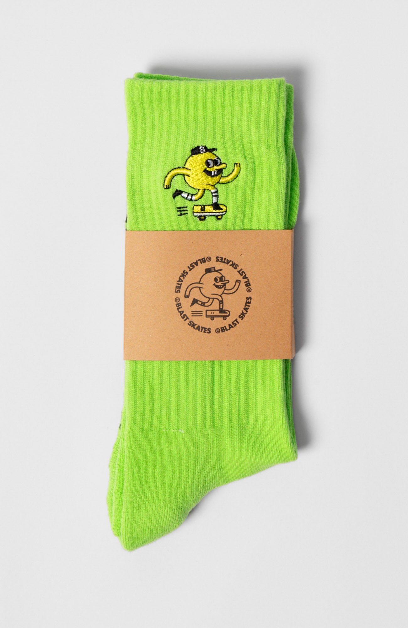 EMBROIDERED MASCOT SOCKS - MINT