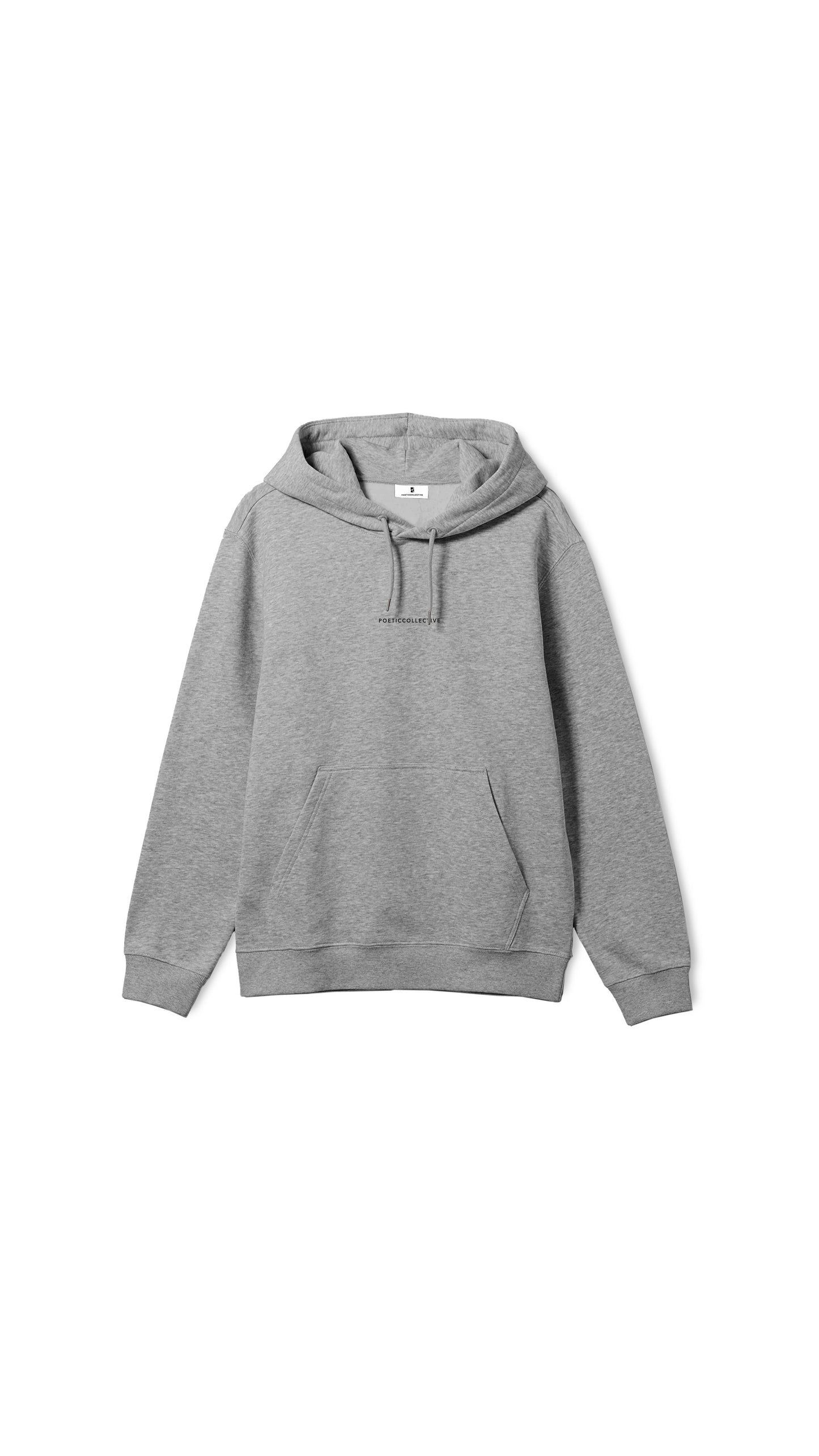 Box Hoodie - Heather grey / black