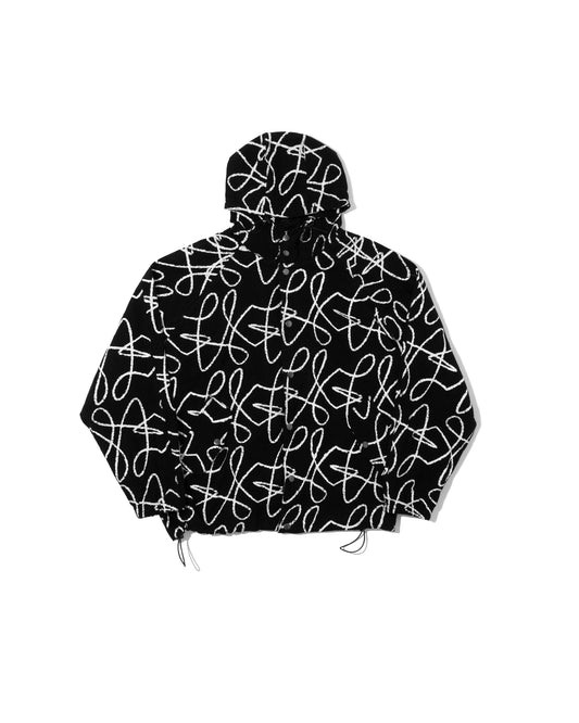 Boxy Doodle Jacket - Black
