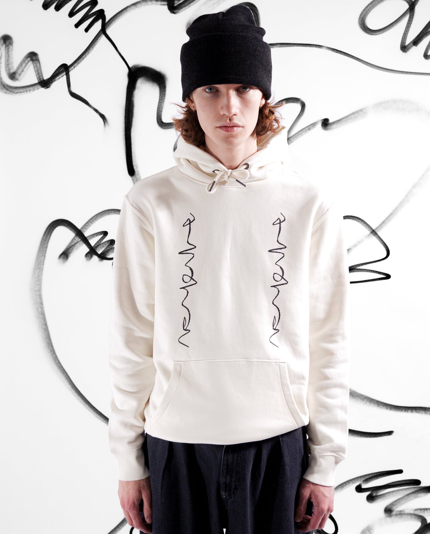 Crayon Chain Hoodie - Ivory