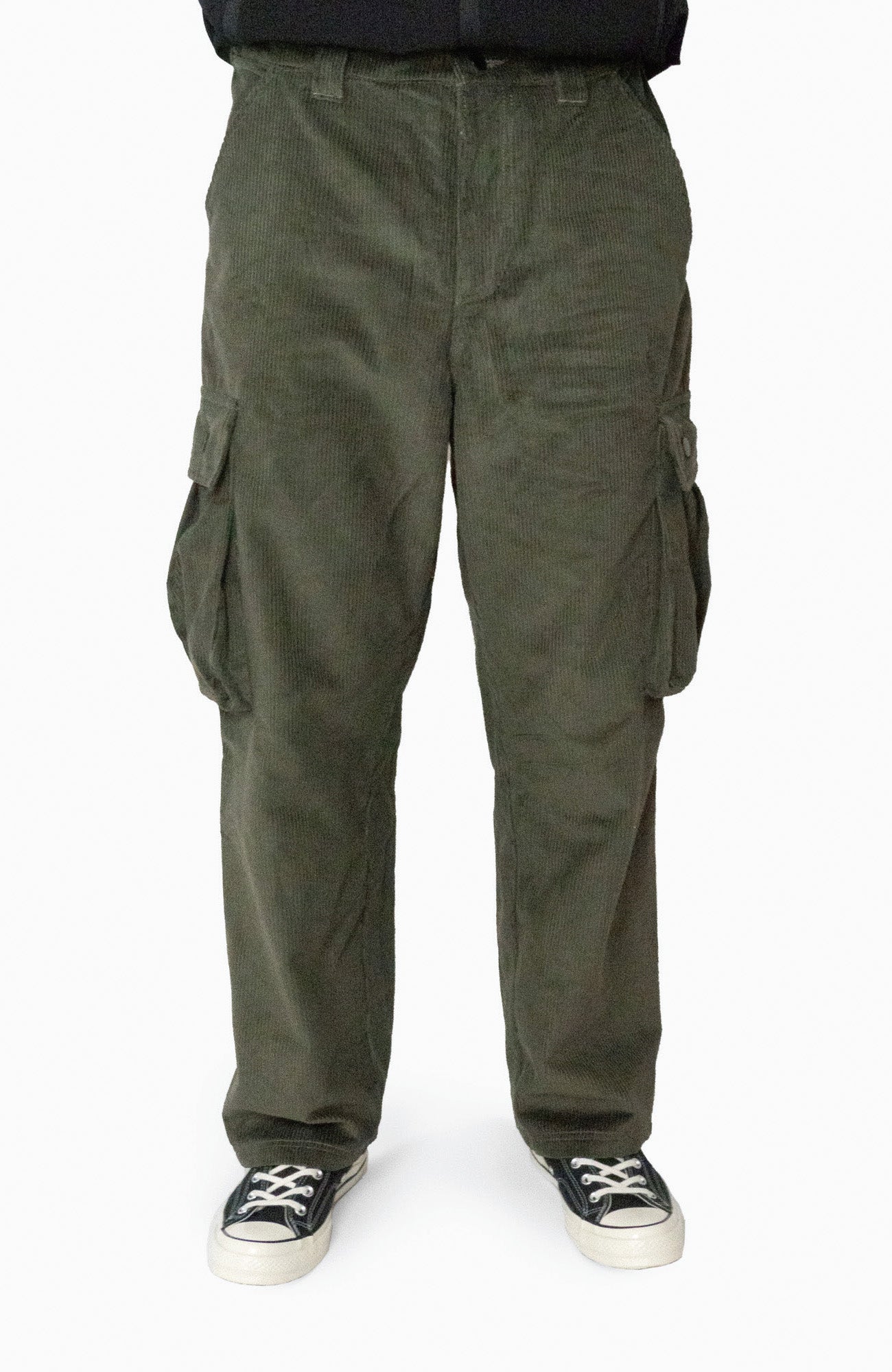 Poet pants cargo - Olive corduroy