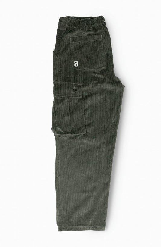 Poet pants cargo - Olive corduroy