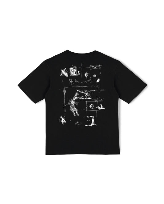 Fear Sketch T-Shirt - Black