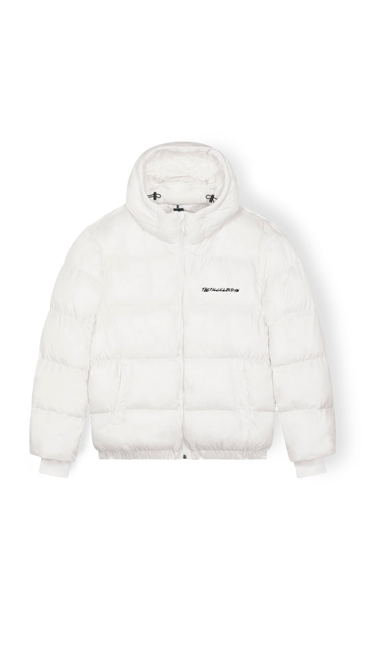 Hooded Puffer Jacket - White