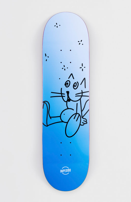 BOOZE CAT Blue - Mid-size deck