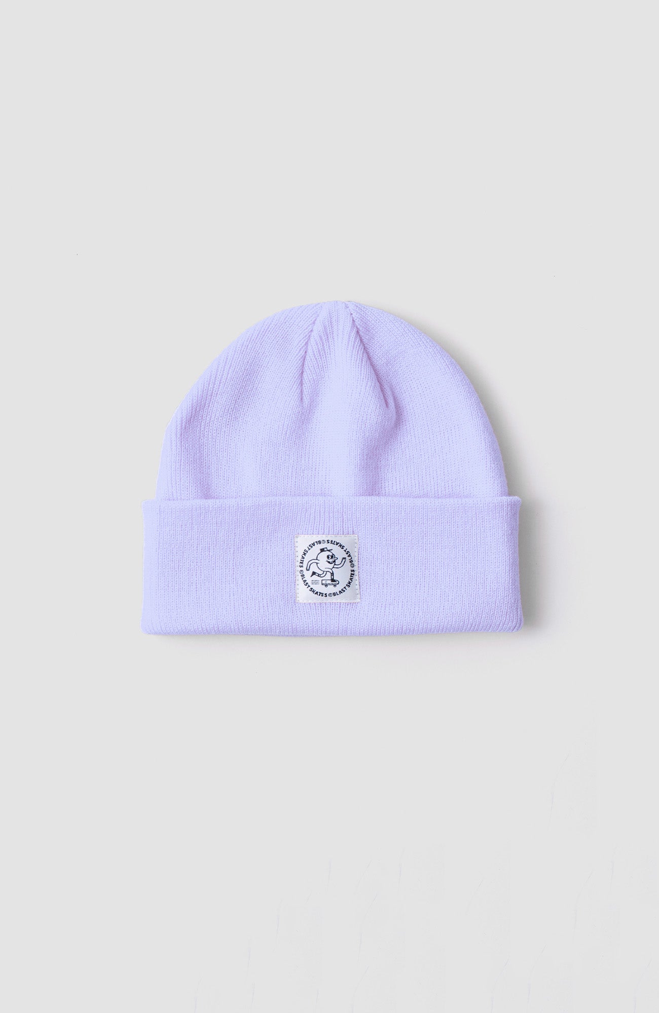 PURPLE ROUND LOGO BEANIE