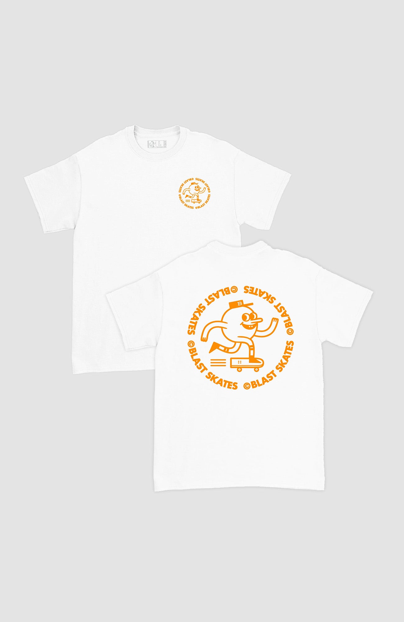 CLASSIC ORANGE ROUND LOGO T-SHIRT