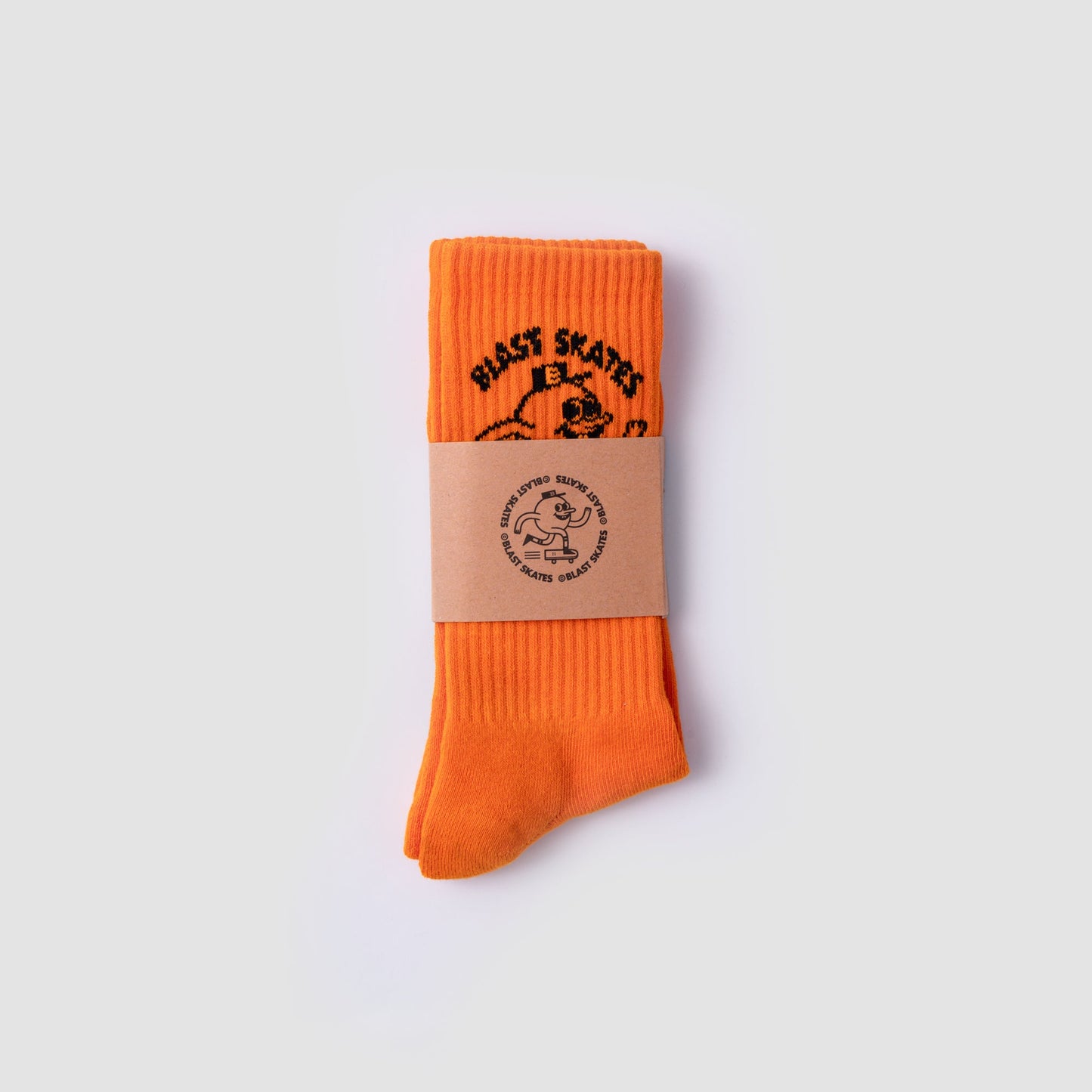 LOGO CREW SOCKS ORANGE