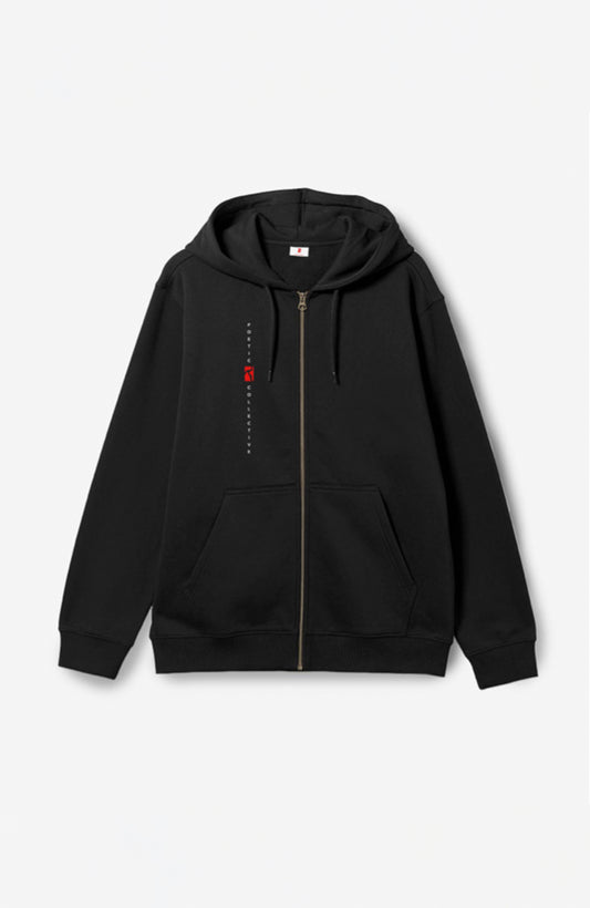 Zip Hoodie - Black