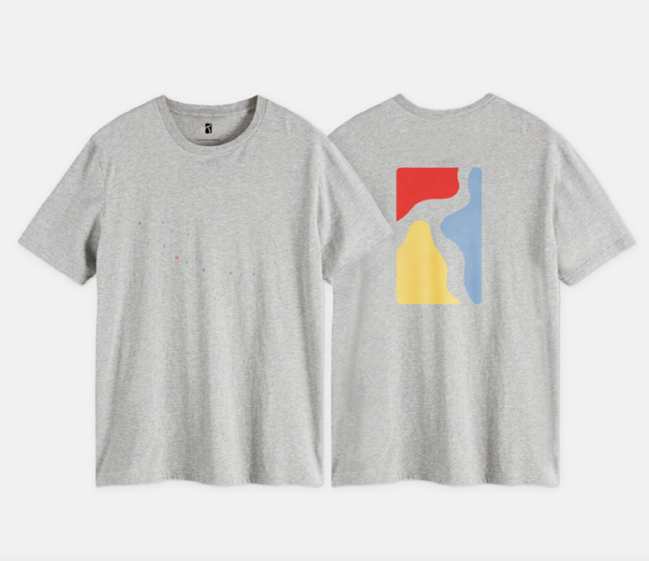 Color logo T-shirt - Heather grey