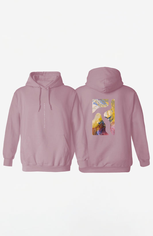 Logo cut out Hoodie - Pink