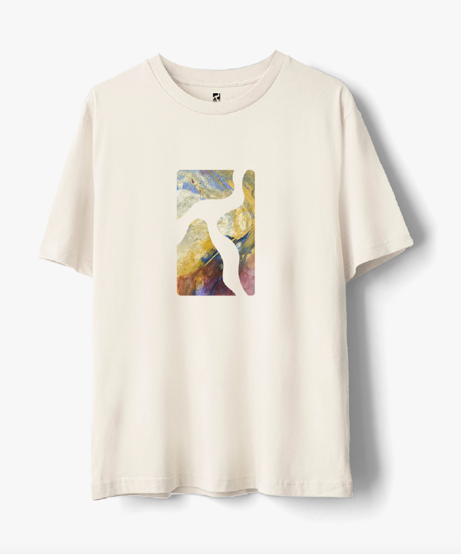 Logo cut out T-shirt - Off white