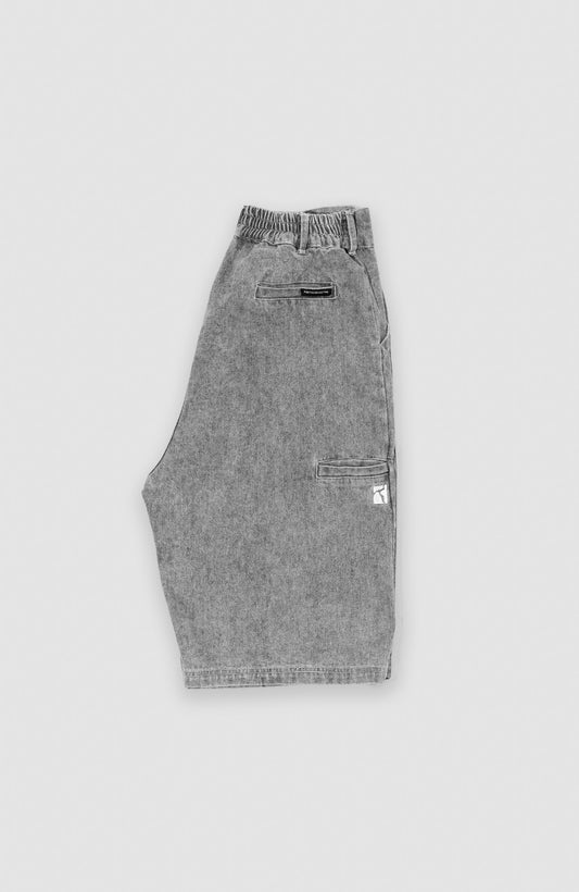 Painter Short - Gray Denim Wash