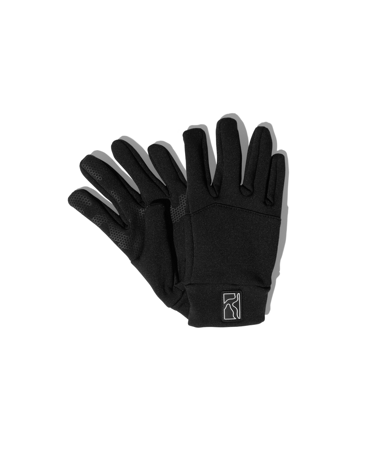 Rubber Patch Gloves - Black