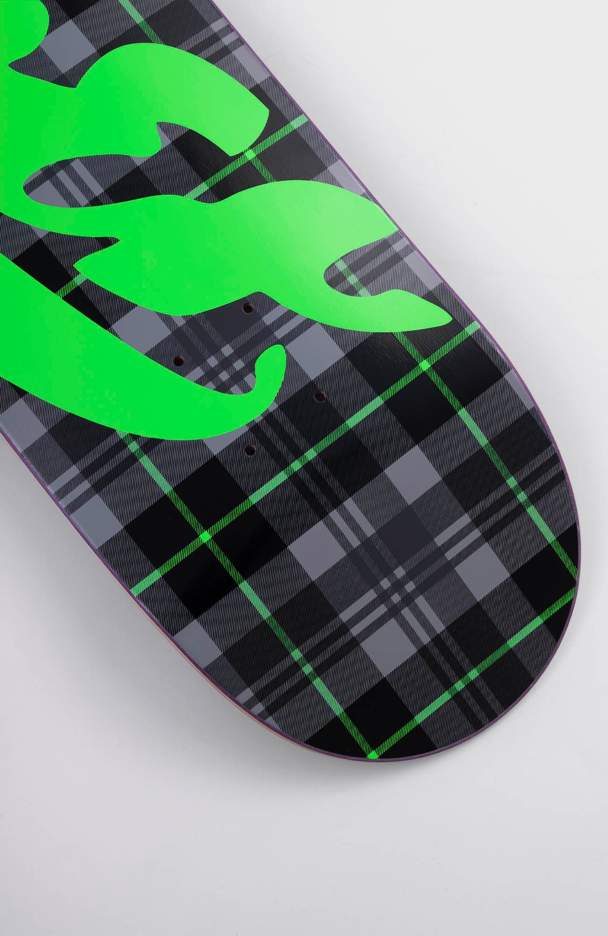 Plaid - Neon green, medium