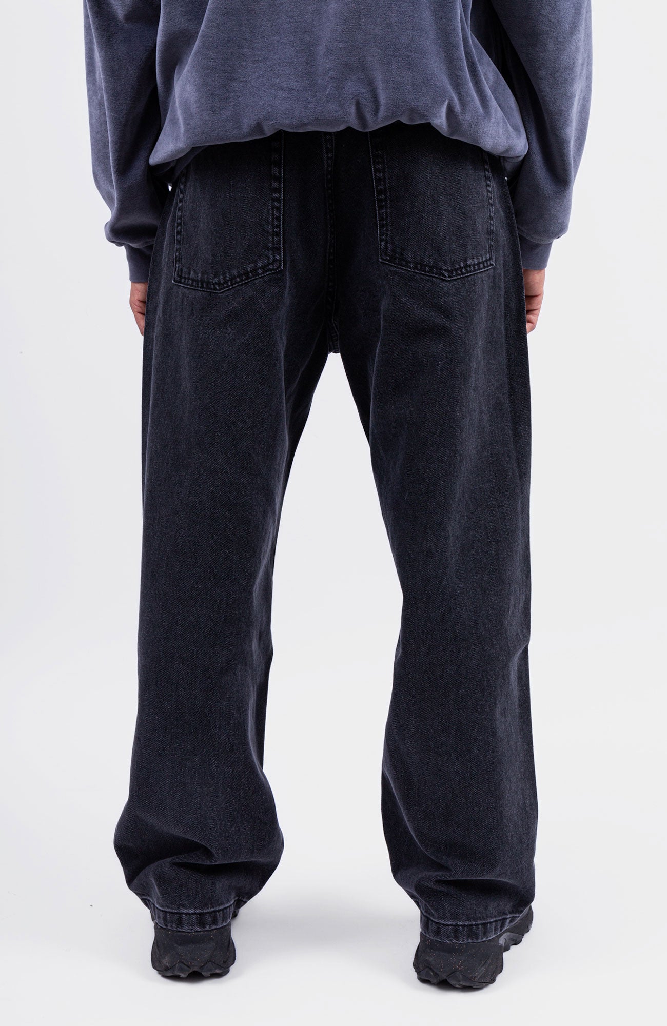 Denim Baggy Pant - Black